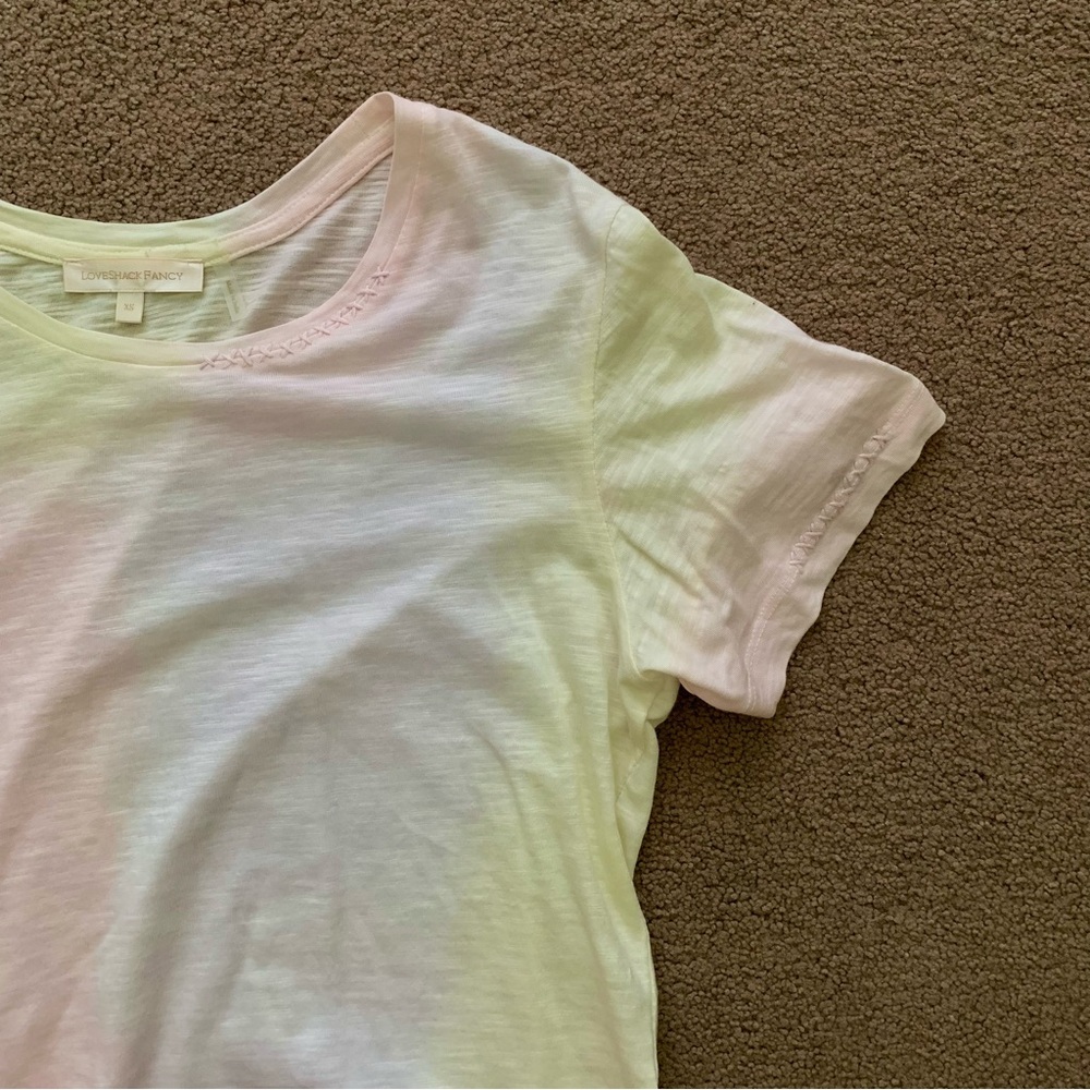 LoveShackFancy calix tiedye cotton crewneck tee